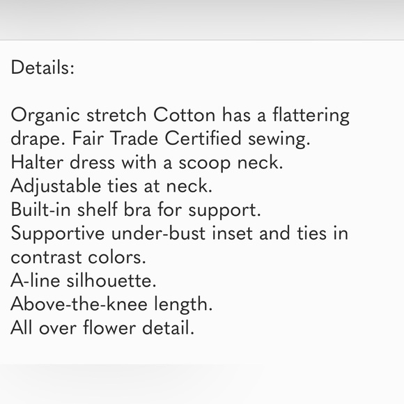 Patagonia lliana Orange Floral Halter Dress Size Small - Picture 8 of 8